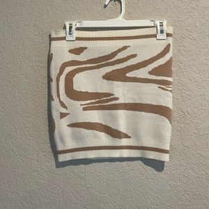 Knit Zebra Skirt